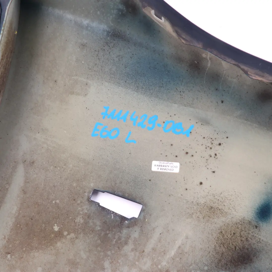 Front Left N/S Wing Fender Side Panel Orientblau Blue - 317 to BMW E60 E61 with Part number 7111429 BMW E60 E61 Front Left N/S Wing Fender Side Panel Orientblau Blue - 317 - SKU 7111429-OB1 - Part number 7111429