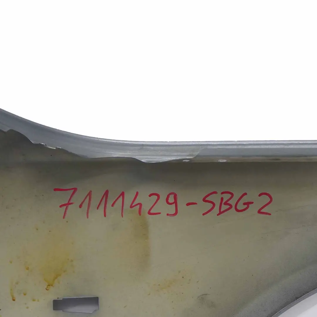BMW E60 E61 Wing Panel Front Left N/S Fender Side Panel Silbergrau Grey - A08 - SKU 7111429-SBG2 - Part number 7111429