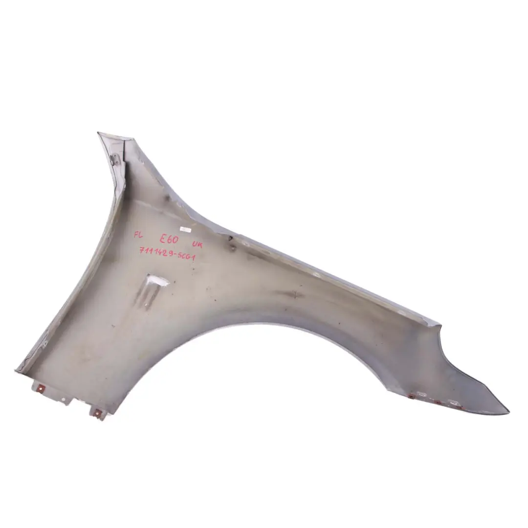 BMW 5 E60 E61 Front Left Wing Fender Side Panel N/S Spacegrau Space Grey - A52 - SKU 7111429-SCG1 - Part number 7111429