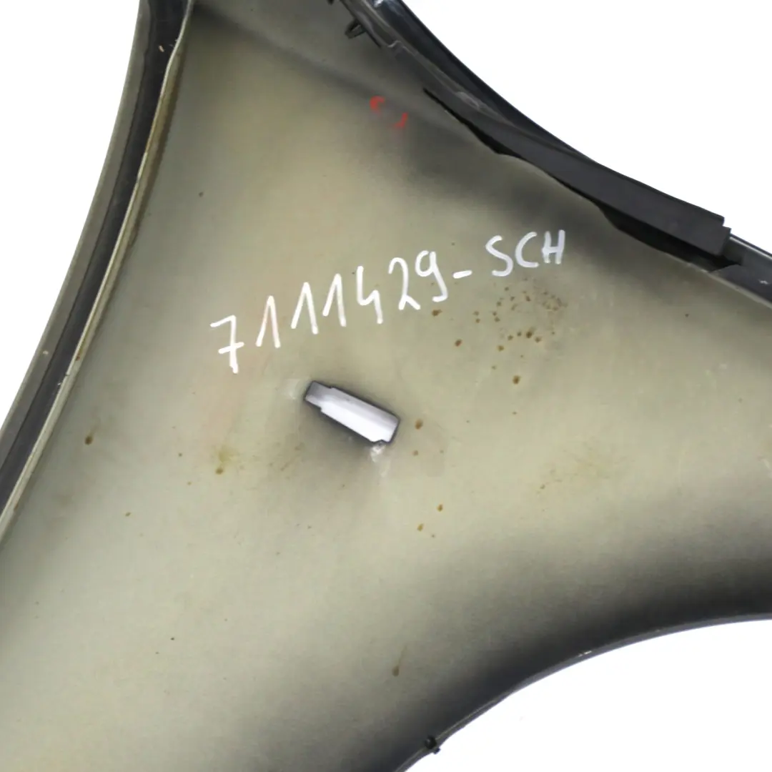 BMW E60 E61 Front Left N/S Wing Fender Side Panel Schwarz 2 Black - 668 - SKU 7111429-SCH - Part number 7111429