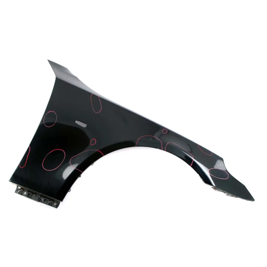 Wing Panel BMW E60 E61 Front Right O/S Side Fender Black Sapphire Metallic - 475 to with Part number 7111430 Wing Panel BMW E60 E61 Front Right O/S Side Fender Black Sapphire Metallic - 475 - SKU 7111430-BS1 - Part number 7111430