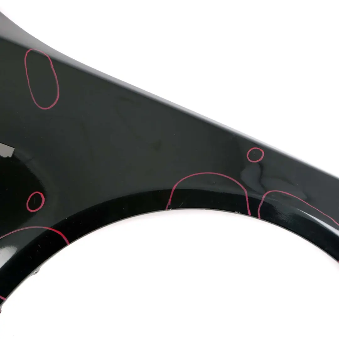 Wing Panel BMW E60 E61 Front Right O/S Side Fender Black Sapphire Metallic - 475 to with Part number 7111430 Wing Panel BMW E60 E61 Front Right O/S Side Fender Black Sapphire Metallic - 475 - SKU 7111430-BS1 - Part number 7111430