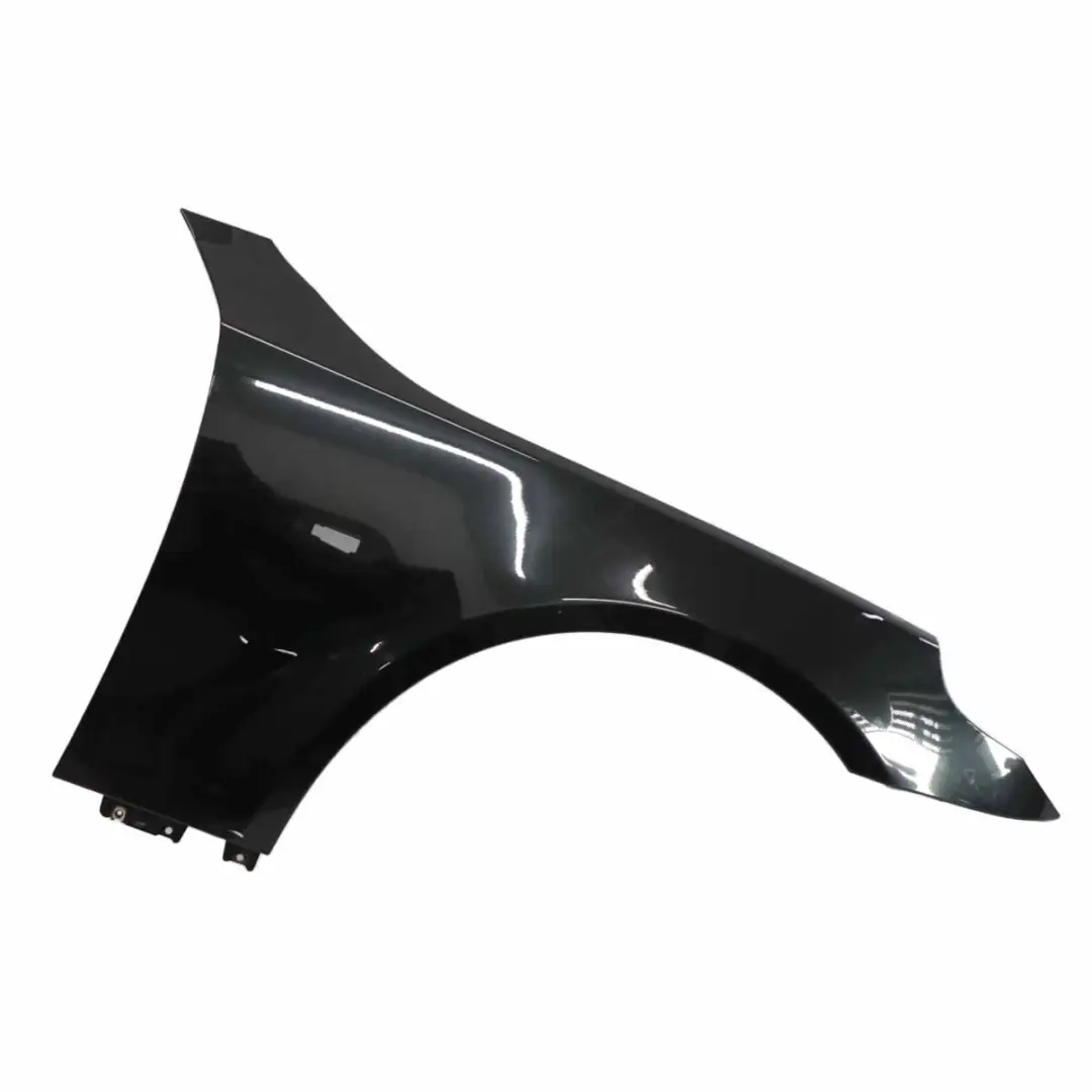 BMW E60 Side Wing Panel Fender Front Right O/S Black Sapphire Metallic - 475 - SKU 7111430-BS4 - Part number 7111430
