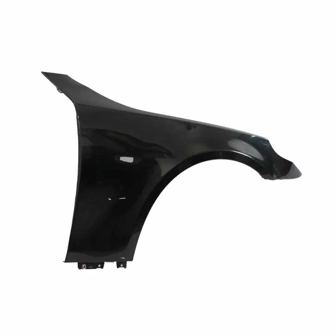 BMW E60 Side Wing Panel Fender Front Right O/S Black Sapphire Metallic - 475 - SKU 7111430-BS4 - Part number 7111430