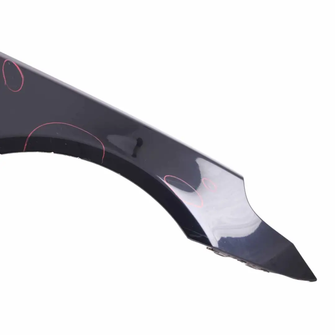 BMW E60 E61 Guardabarros Delantero Derecho Panel Lateral Carbonschwarz Negro 416 - SKU 7111430-CAR2 - Número de pieza 7111430