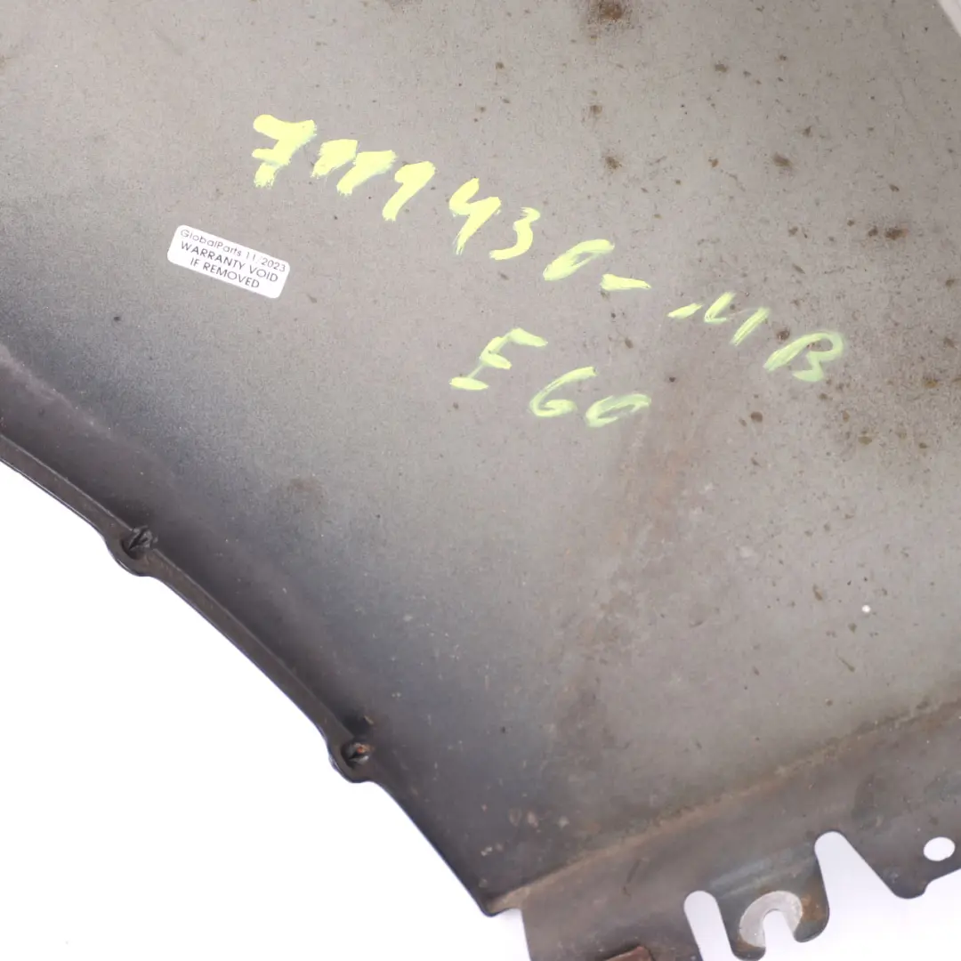 Wing Panel BMW E60 E61 Front Right O/S Side Fender Monacoblau Monaco Blue - A35 to with Part number 7111430 Wing Panel BMW E60 E61 Front Right O/S Side Fender Monacoblau Monaco Blue - A35 - SKU 7111430-MB - Part number 7111430