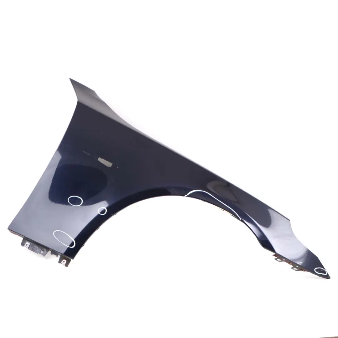 Front Right Wing Fender Side Panel O/S Orientblau Blue 317 to BMW E60 E61 with Part number 7111430 BMW E60 E61 Front Right Wing Fender Side Panel O/S Orientblau Blue 317 - SKU 7111430-OB2 - Part number 7111430