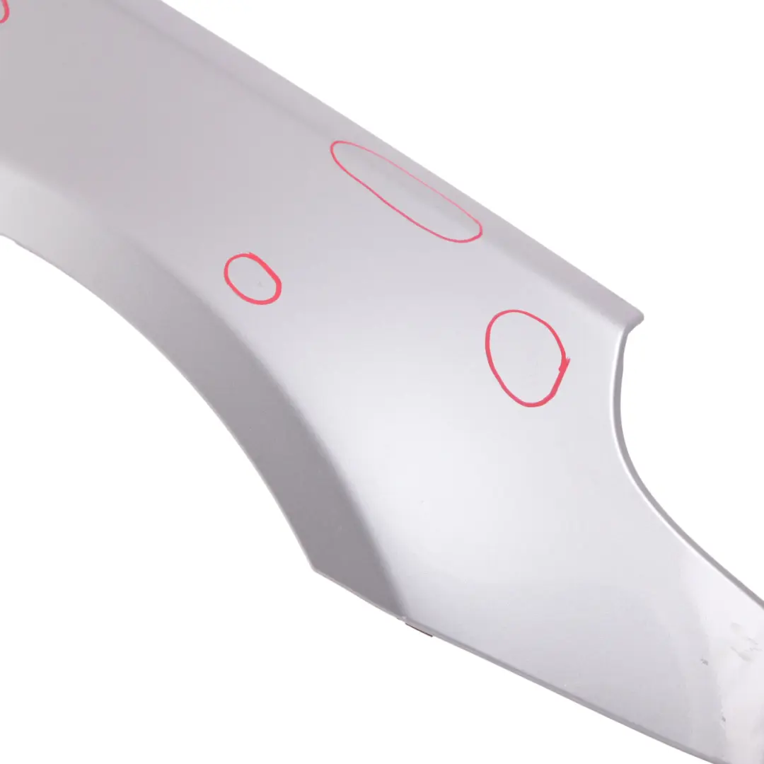  Wing Panel Fender BMW E60 Front Right O/S Side Panel Silbergrau Silver Grey A08 - SKU 7111430-SBG3 - Part number 7111430