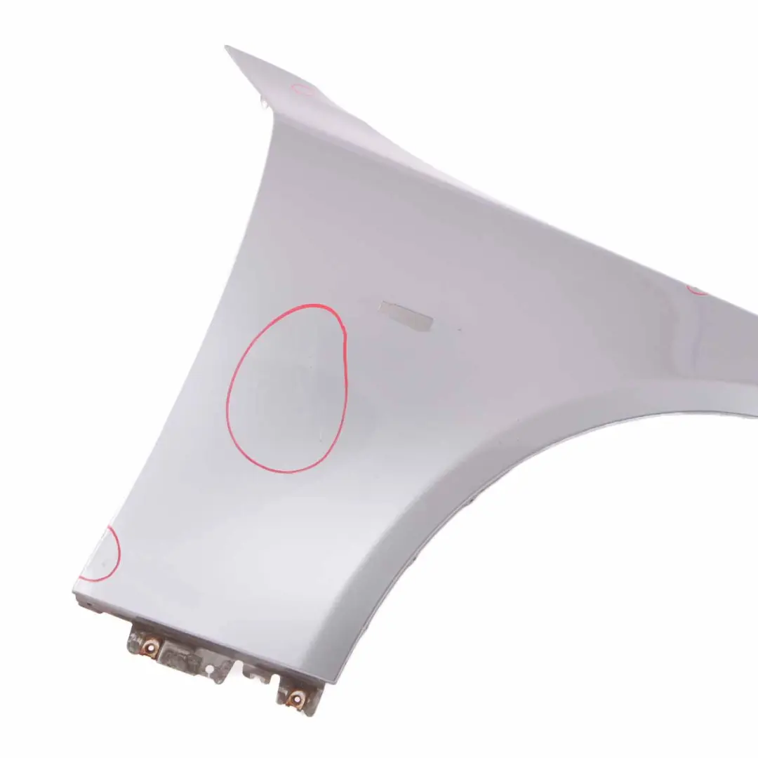  Wing Panel Fender BMW E60 Front Right O/S Side Panel Silbergrau Silver Grey A08 - SKU 7111430-SBG4 - Part number 7111430