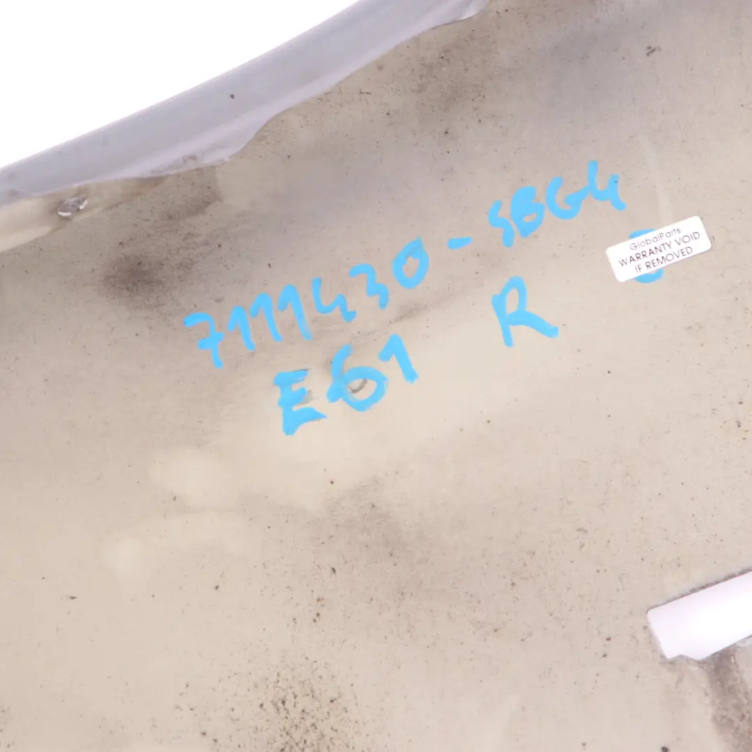 Wing Panel Fender BMW E60 Front Right O/S Side Panel Silbergrau Silver Grey A08 to with Part number 7111430 Wing Panel Fender BMW E60 Front Right O/S Side Panel Silbergrau Silver Grey A08 - SKU 7111430-SBG4 - Part number 7111430