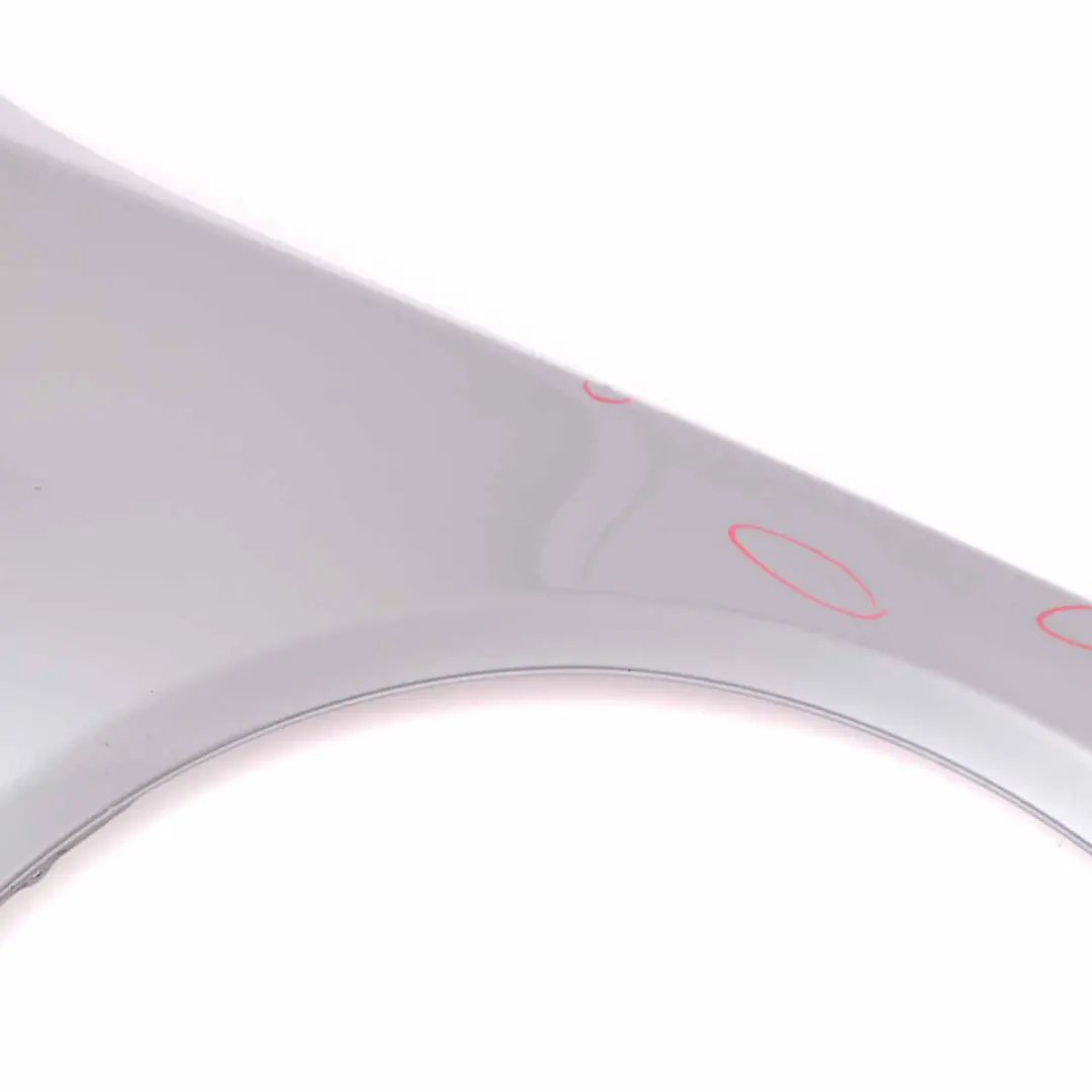  Wing Panel Fender BMW E60 Front Right O/S Side Panel Silbergrau Silver Grey A08 - SKU 7111430-SBG4 - Part number 7111430