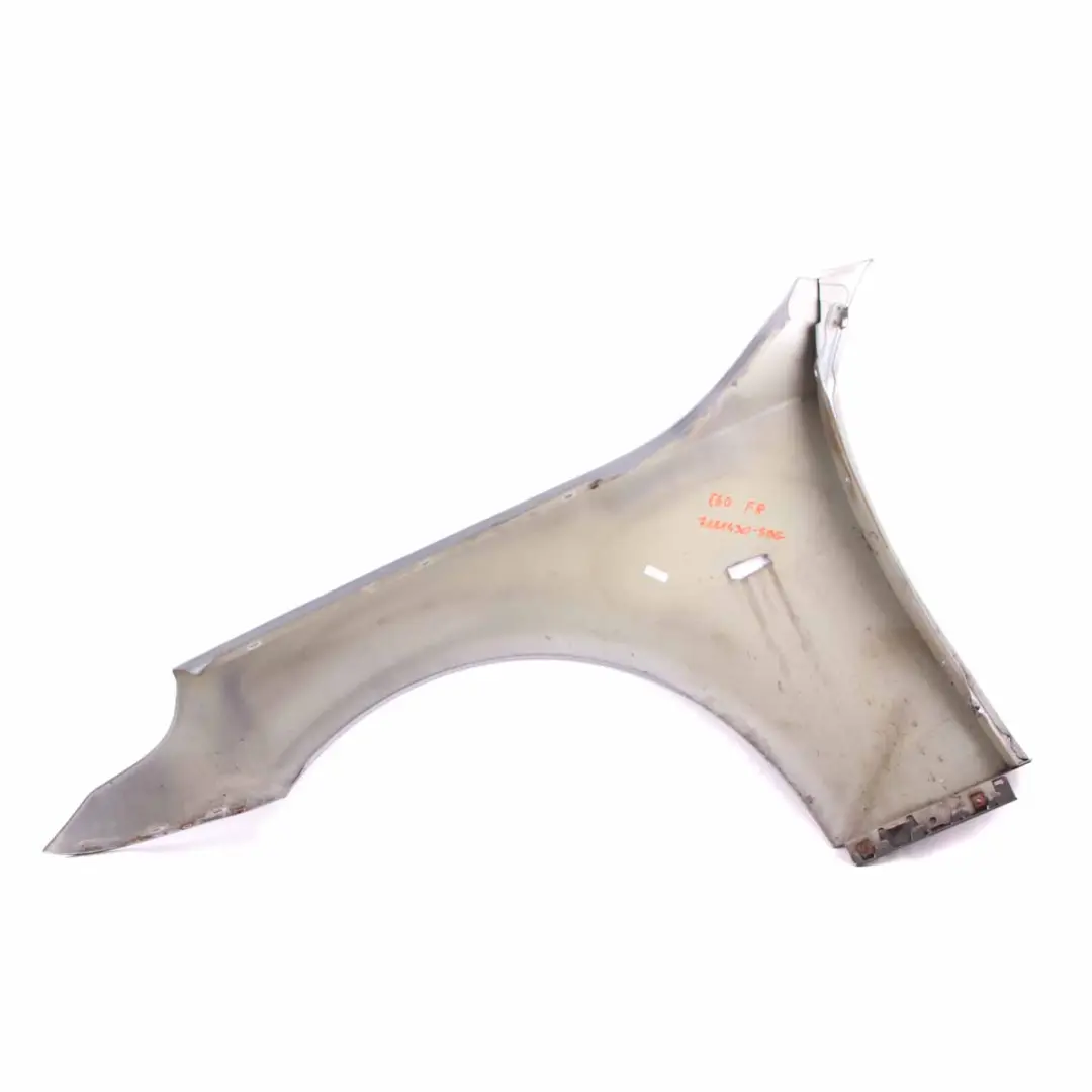 Front Right Wing Fender Side Panel O/S Silbergrau Grey - A08 to BMW E60 E61 with Part number 7111430 BMW E60 E61 Front Right Wing Fender Side Panel O/S Silbergrau Grey - A08 - SKU 7111430-SBG - Part number 7111430
