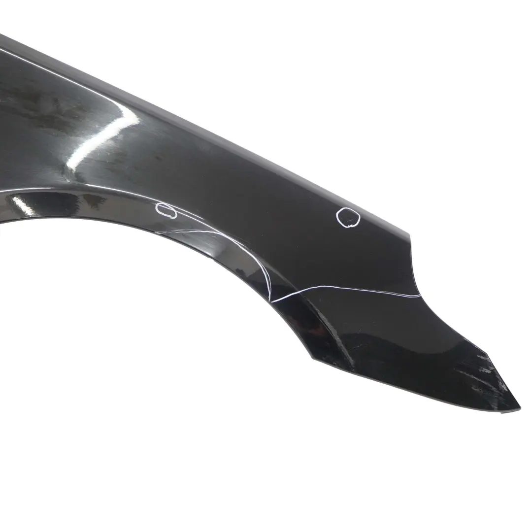 BMW 5 E60 E61 2 Front Right Wing Fender Side Panel O/S Schwarz 2 Black 668 - SKU 7111430-SCH2 - Part number 7111430