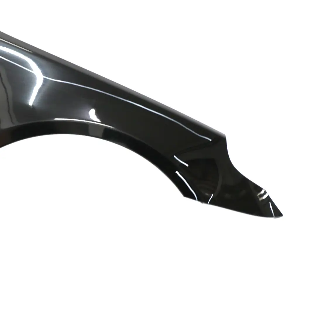 BMW E60 E61 Front Right Wing Fender Side Panel O/S Schwarz 2 Black 668 - SKU 7111430-SCH - Part number 7111430