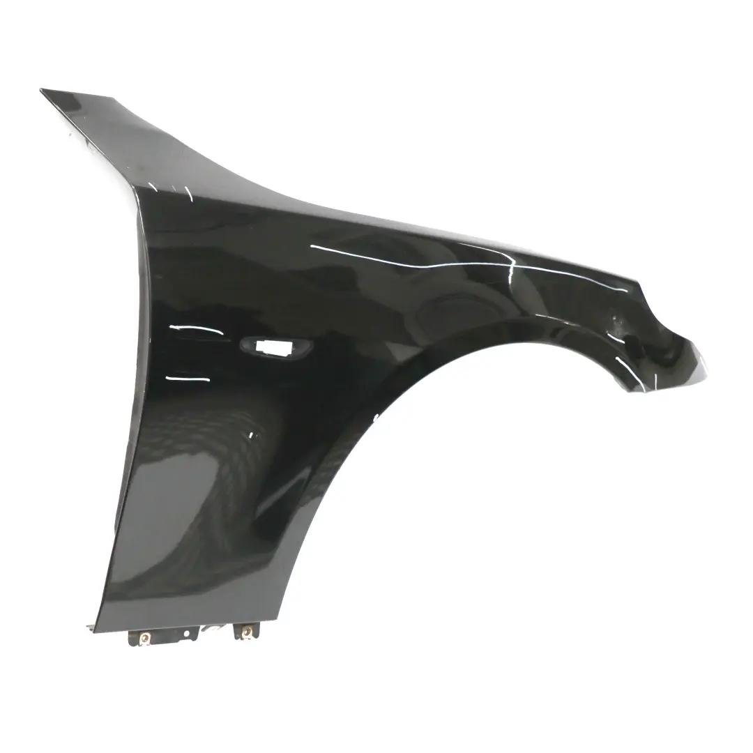 BMW E60 E61 LCI Fahrerseite Seitenwand Vorne Rechts Kotflügel Schwarz 2 - 668 - SKU 7111430-SCH - Teilenummer 7111430