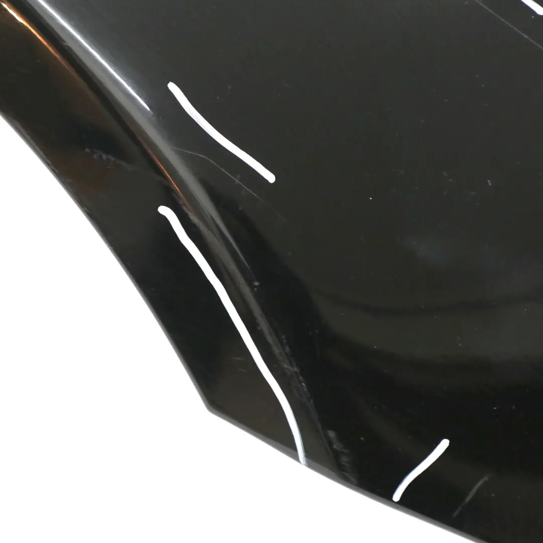 BMW E60 E61 Front Right Wing Fender Side Panel O/S Schwarz 2 Black 668 - SKU 7111430-SCH - Part number 7111430