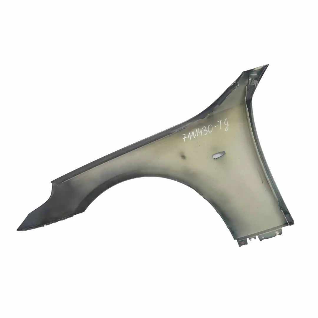 Delantero Derecho Lado Fender Tiefgruen Metallic - A43 para BMW E60 E61 con número de pieza 7111430 BMW E60 E61 Delantero Derecho Lado Fender Tiefgruen Metallic - A43 - SKU 7111430-TG - Número de pieza 7111430