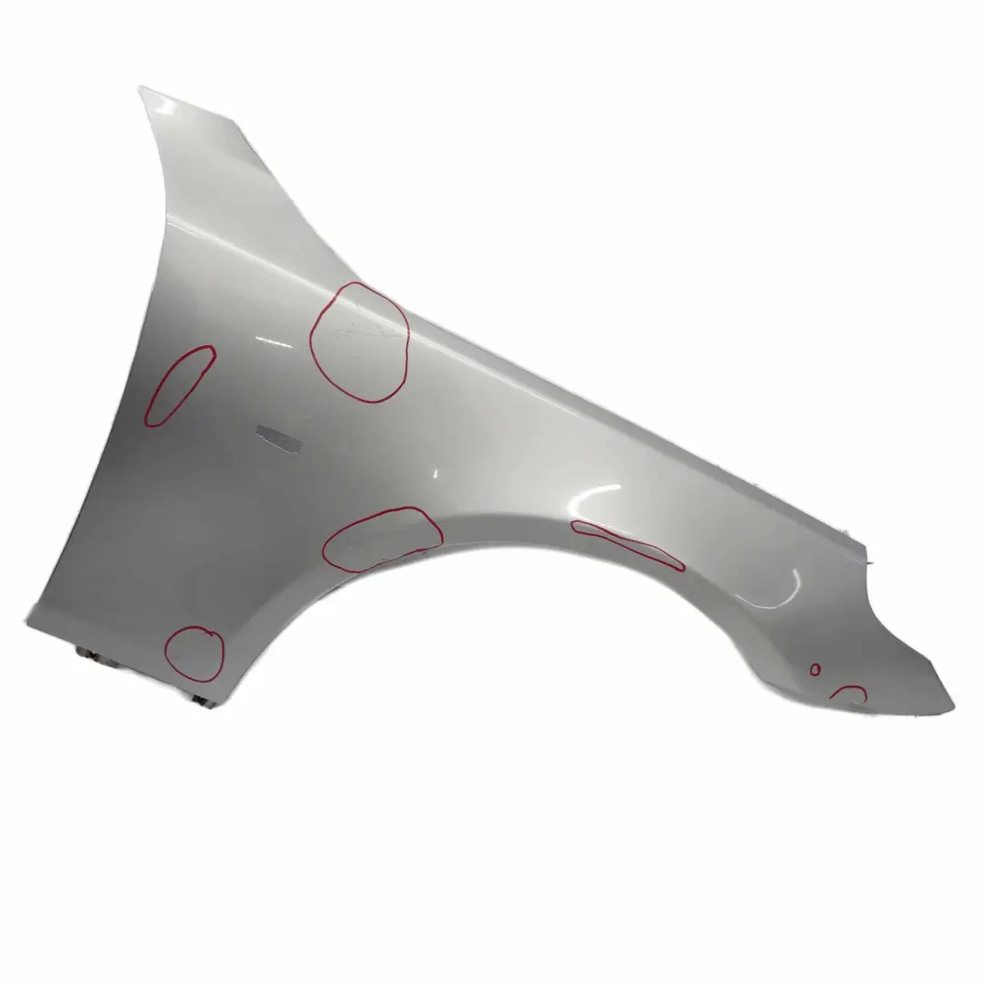 BMW E60 E61 Guardabarros Delantero Derecho Panel Lateral Titan Plata 354 - SKU 7111430-TS5 - Número de pieza 7111430