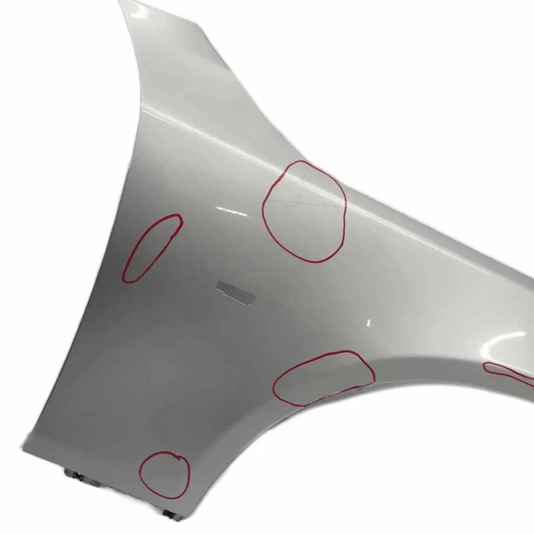 BMW E60 E61 Guardabarros Delantero Derecho Panel Lateral Titan Plata 354 - SKU 7111430-TS5 - Número de pieza 7111430
