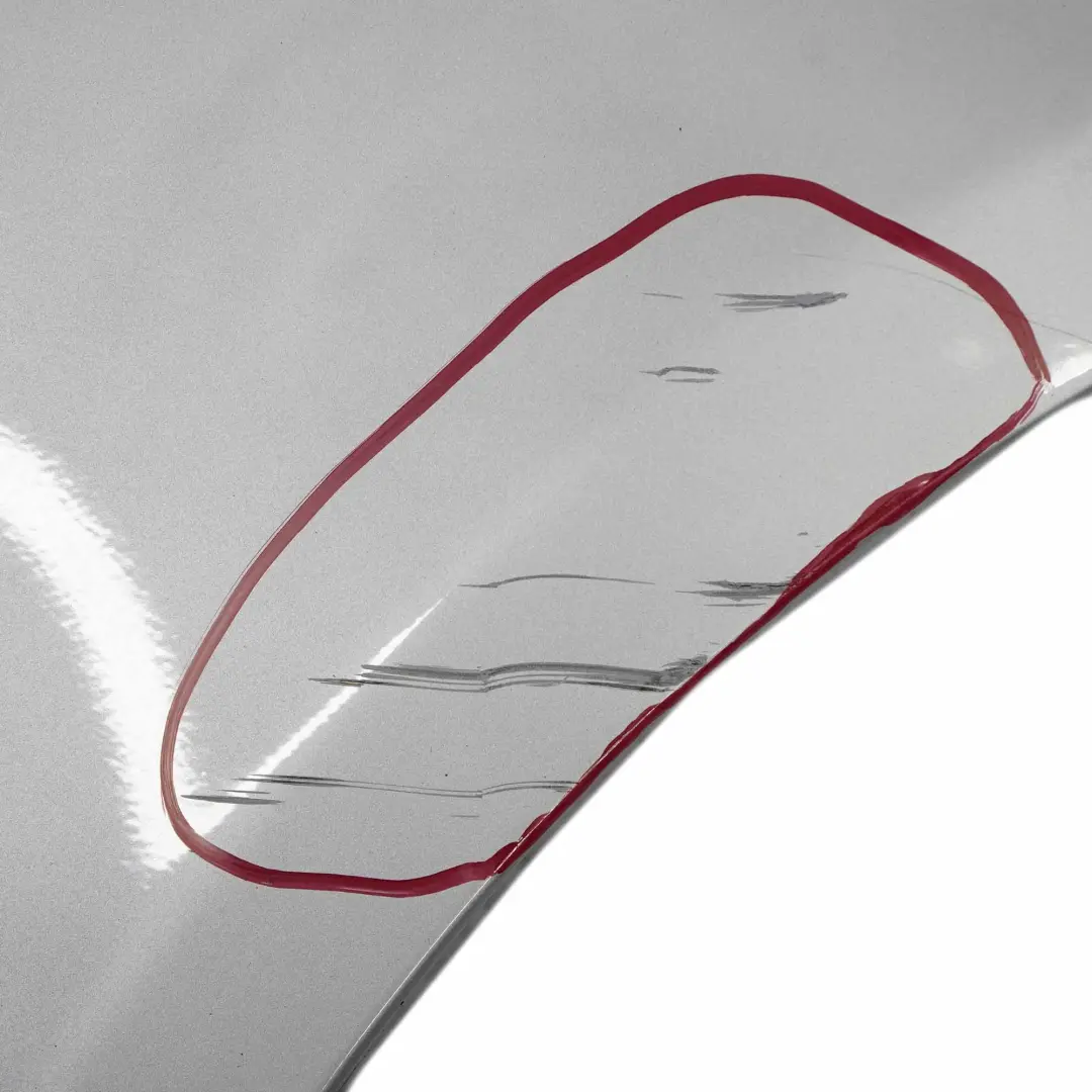 BMW E60 E61 Guardabarros Delantero Derecho Panel Lateral Titan Plata 354 - SKU 7111430-TS5 - Número de pieza 7111430