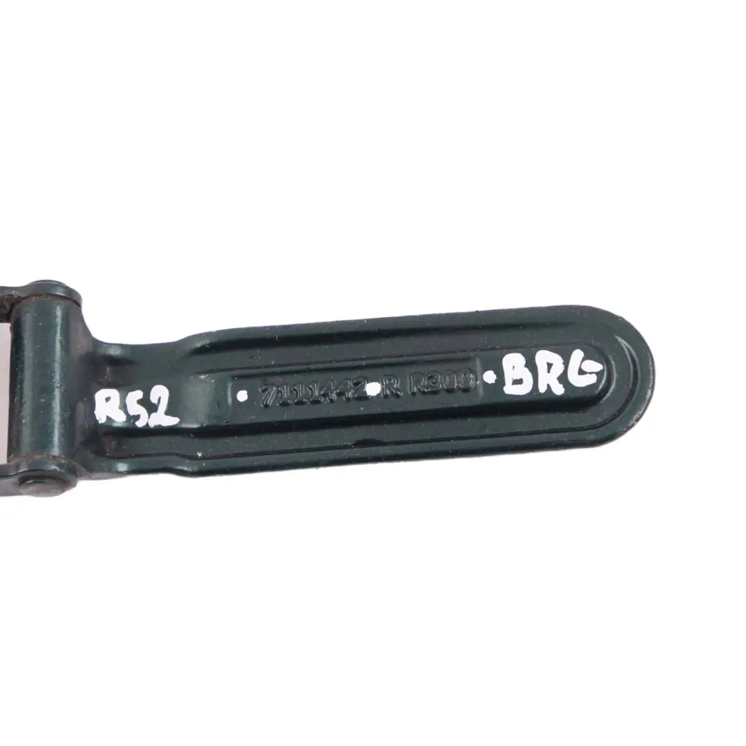 Portón Trasero Tapa Escotilla Bisagra Derecha Green A67 para Mini R52 Cabrio con número de pieza 7144002 Mini R52 Cabrio Portón Trasero Tapa Escotilla Bisagra Derecha Green A67 - SKU 7111442-BRG - Número de pieza 7144002