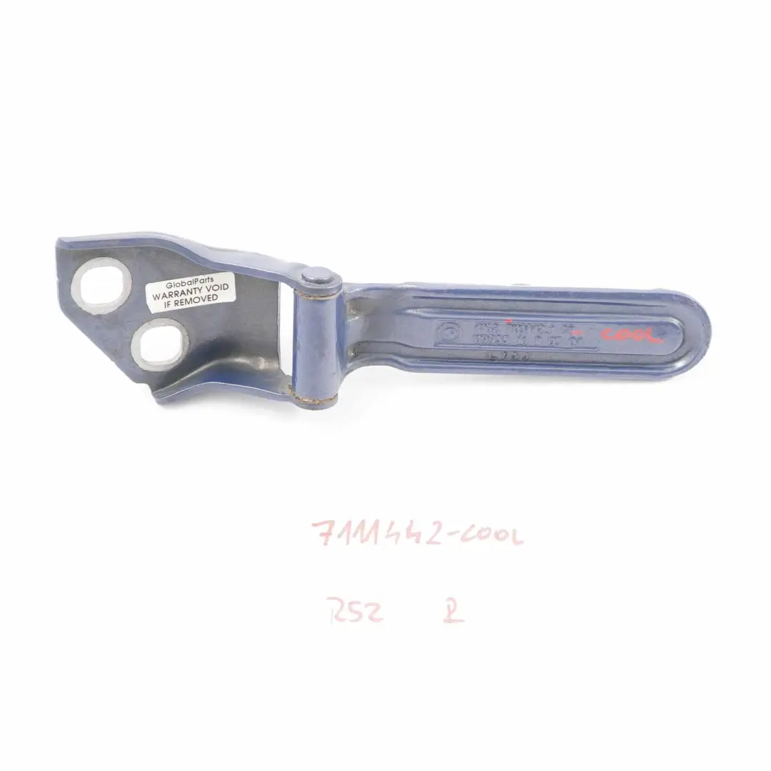 Mini R52 Cabrio Tailgate Boot Lid Hatch Hinge Right O/S Cool Blue 7111442 - SKU 7111442-COOL - Part number 7144002