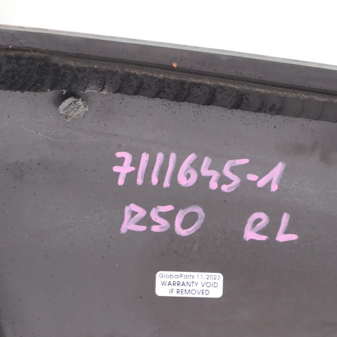Mini Cooper R50 R53 Side Quarter Window Glass Rear Left N/S Black AS3 - SKU 7111645-1 - Part number 7111645