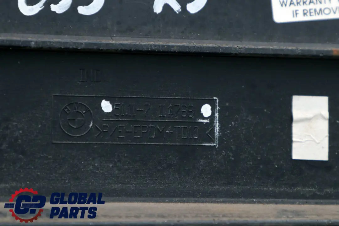 Front Bumper Licence Plate Base Black to BMW X5 Series E53 with Part number 7111768 BMW X5 Series E53 Front Bumper Licence Plate Base Black - SKU 7111768 - Part number 7111768