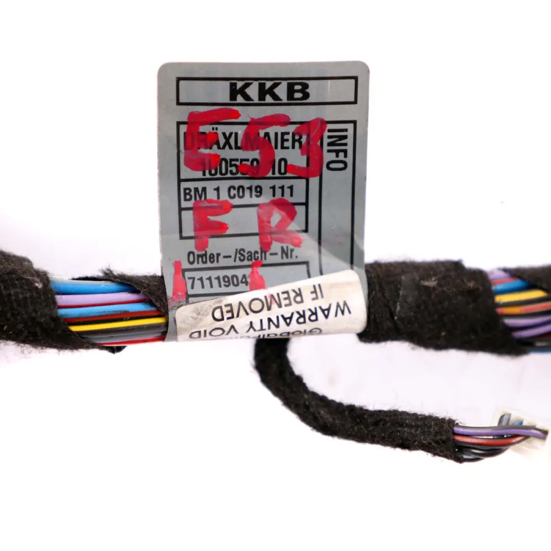 Mémoire Du Siège Avant Conducteur Faisceau Câblage Électrique pour BMW X5 E53 à propos du numéro de pièce 7111904 BMW X5 E53 Mémoire Du Siège Avant Conducteur Faisceau Câblage Électrique - SKU 7111904 - Numéro de pièce 7111904