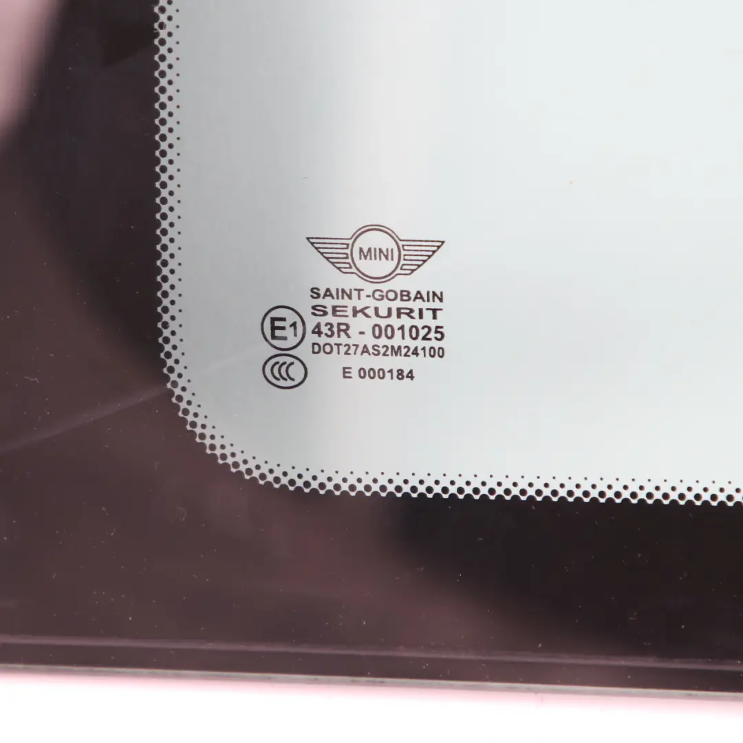 Vitre Mini R50 R53 Arrière côté gauche Vert AS2 Garniture pour à propos du numéro de pièce 7112301 Vitre Mini R50 R53 Arrière côté gauche Vert AS2 Garniture - SKU 7112301 - Numéro de pièce 7112301