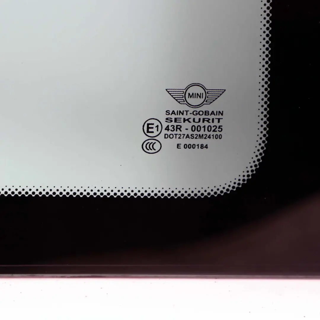 Mini Cooper R50 R53 Fenêtre Latérale Arrière Droite Vitrage Vert - SKU 7112302 - Numéro de pièce 7112302
