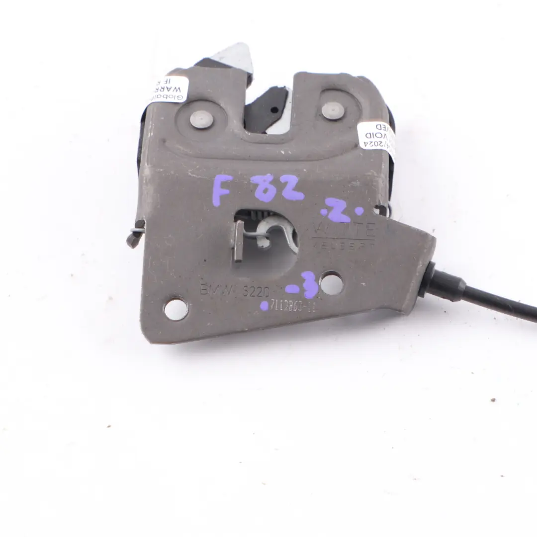 BMW F82 M4 Rear Seat Frame Mechanism Left N/S Lock Catch Handle - SKU 7112863-3 - Part number 7112863