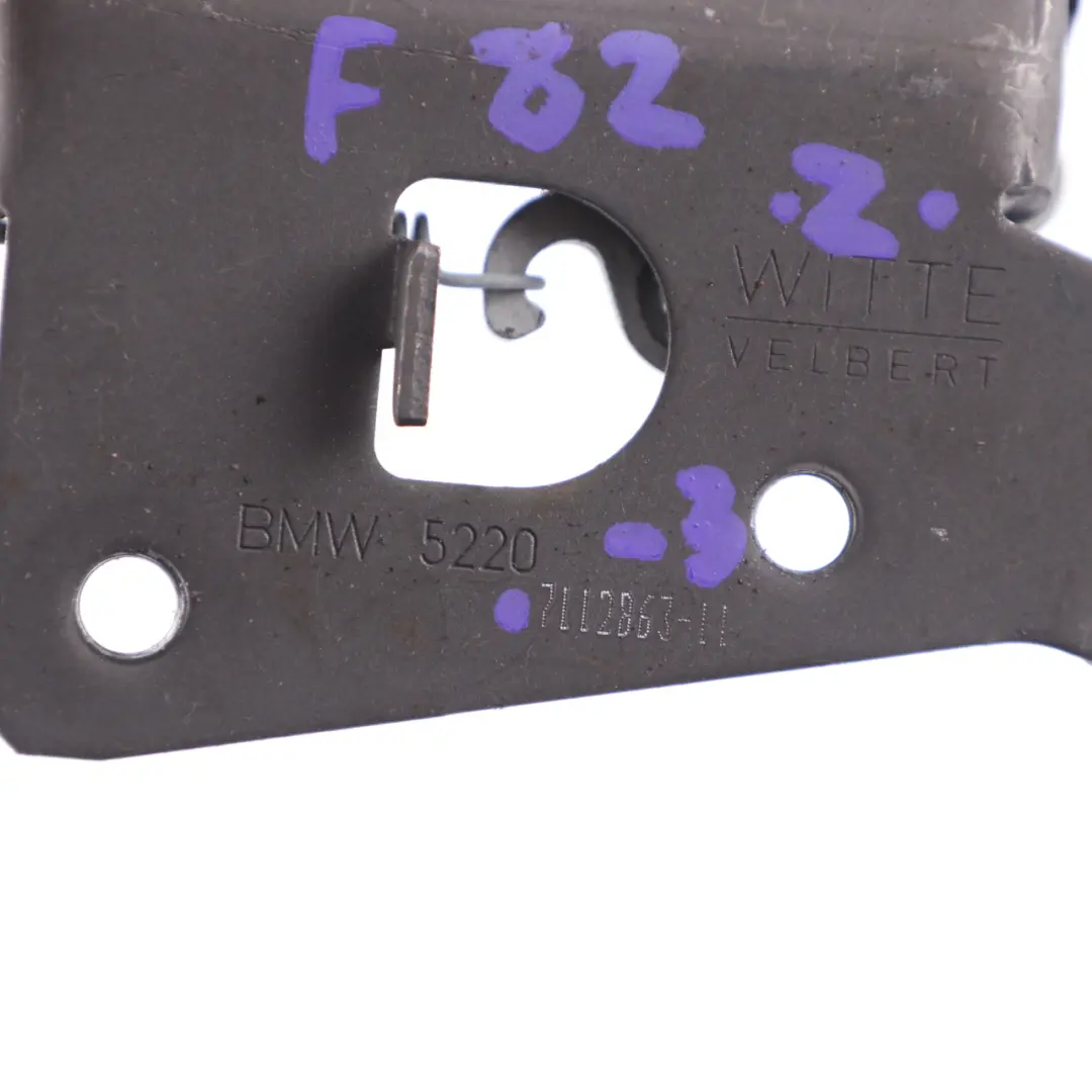 BMW F82 M4 Rear Seat Frame Mechanism Left N/S Lock Catch Handle - SKU 7112863-3 - Part number 7112863