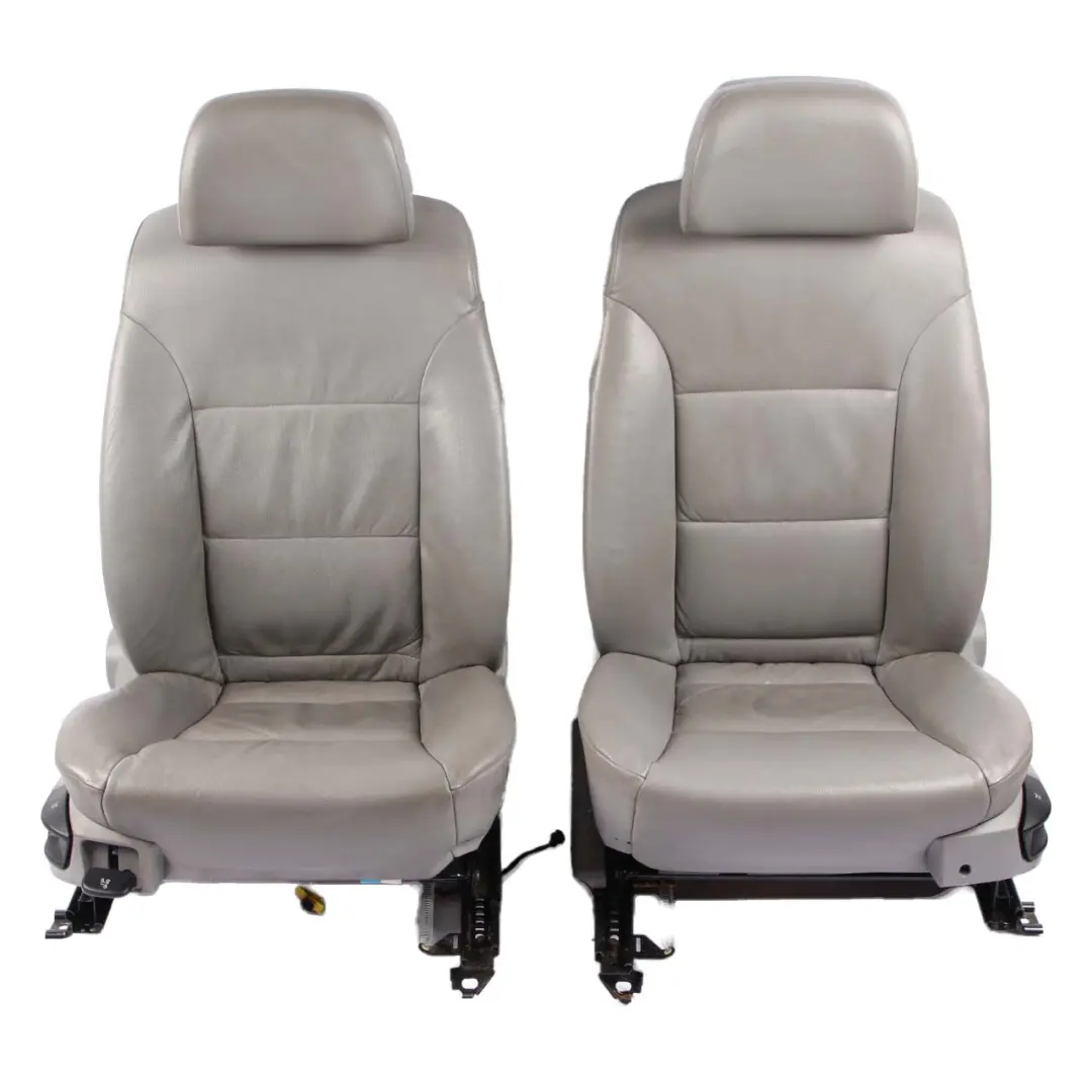 Heated Grey Leather Dakota Interior Seats Front Rear Seat to BMW E60 LCI Saloon with Part number 7113104 BMW E60 LCI Saloon Heated Grey Leather Dakota Interior Seats Front Rear Seat - SKU 7113104-1 - Part number 7113104