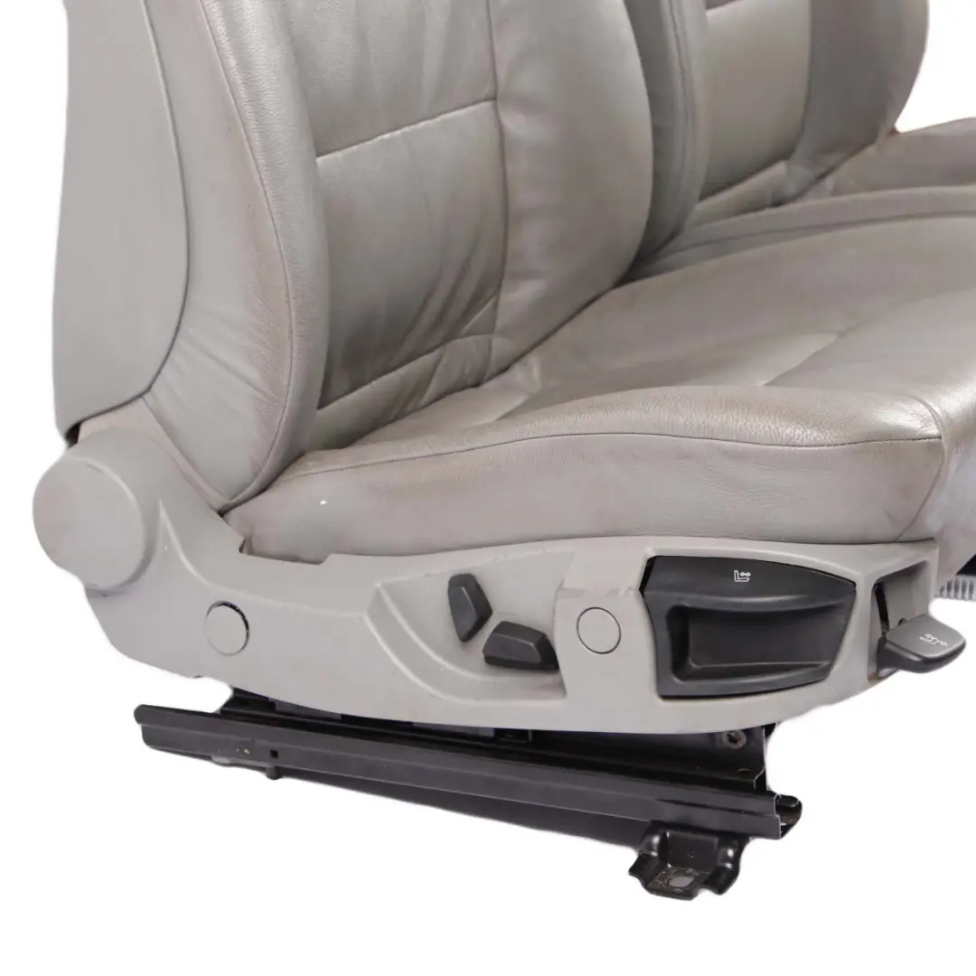 Heated Grey Leather Dakota Interior Seats Front Rear Seat to BMW E60 LCI Saloon with Part number 7113104 BMW E60 LCI Saloon Heated Grey Leather Dakota Interior Seats Front Rear Seat - SKU 7113104-1 - Part number 7113104