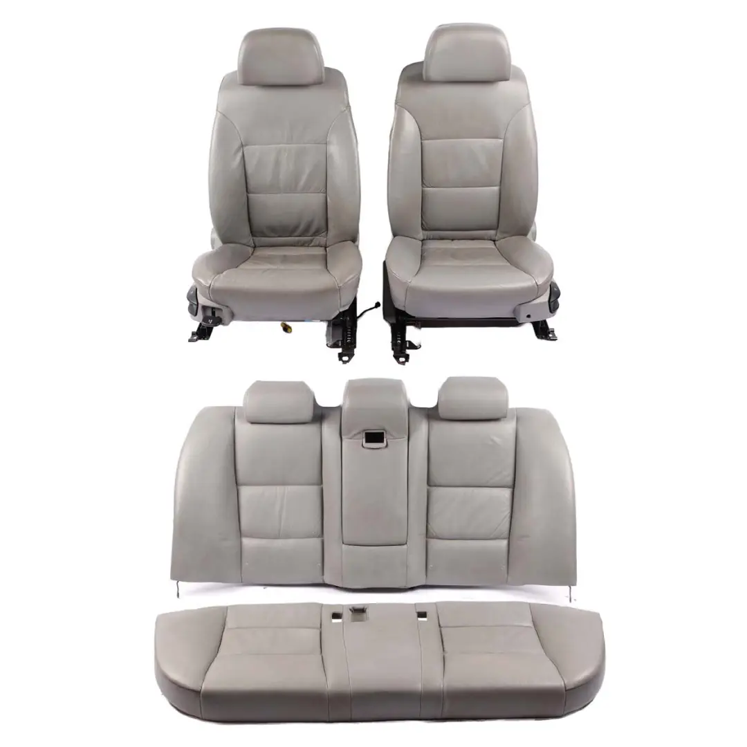 Sedile Anteriore Sinistro Destro Rivestimento Pelle Pannello Grigio per BMW E60 E61 con numero di parte 7113104 BMW E60 E61 Sedile Anteriore Sinistro Destro Rivestimento Pelle Pannello Grigio - SKU 7113104 - Numero di parte 7113104