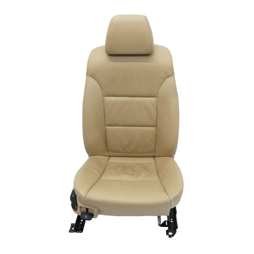 BMW E60 E61 Beige Cuero Delantero Derecho Asiento - SKU 7113112-3 - Número de pieza 7113112