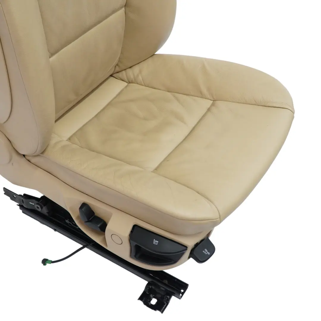 BMW E60 E61 Beige Cuero Delantero Derecho Asiento - SKU 7113112-3 - Número de pieza 7113112