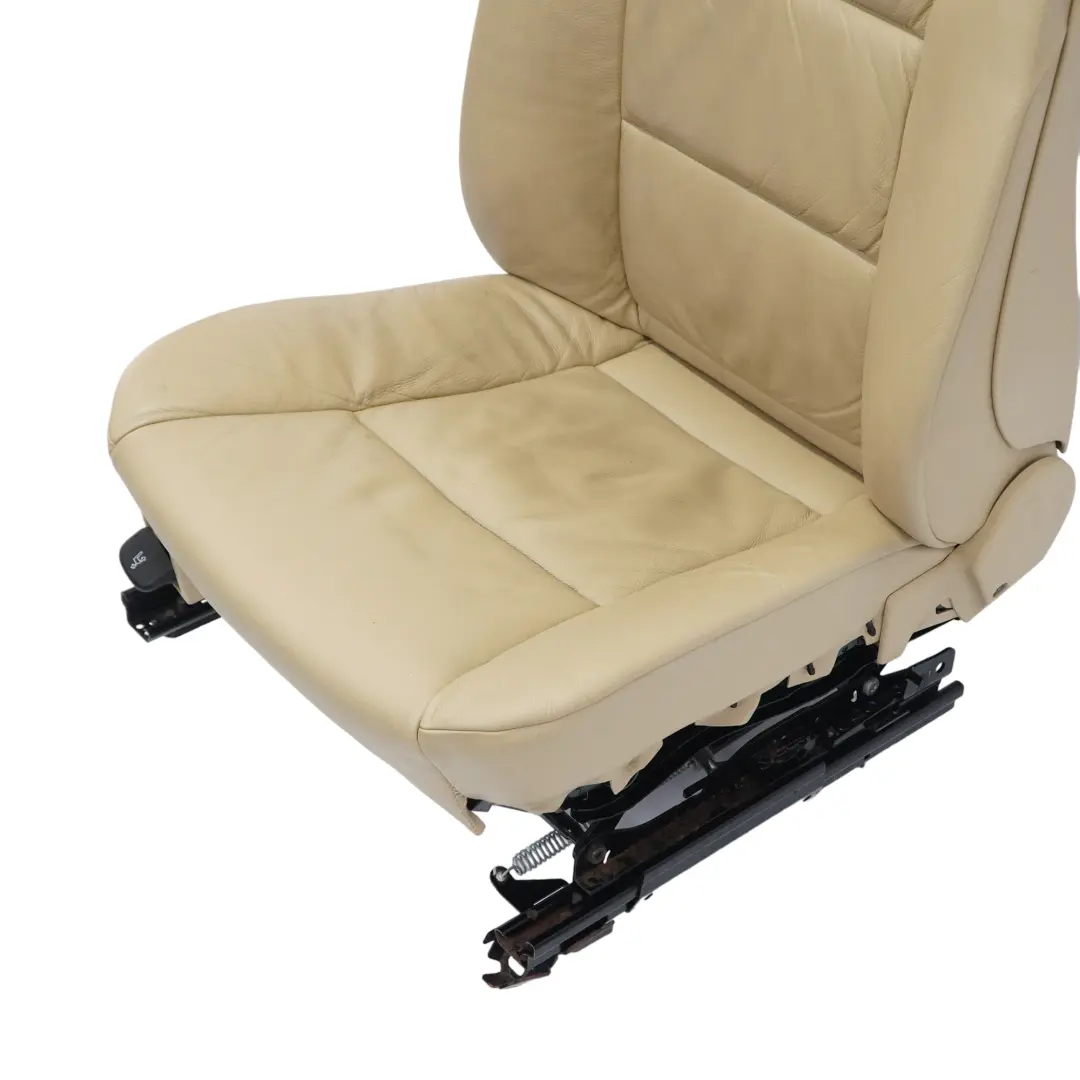 BMW E60 E61 Fotel Prawy Przód Skóra Beż - SKU 7113112-3 - Numer Części 7113112