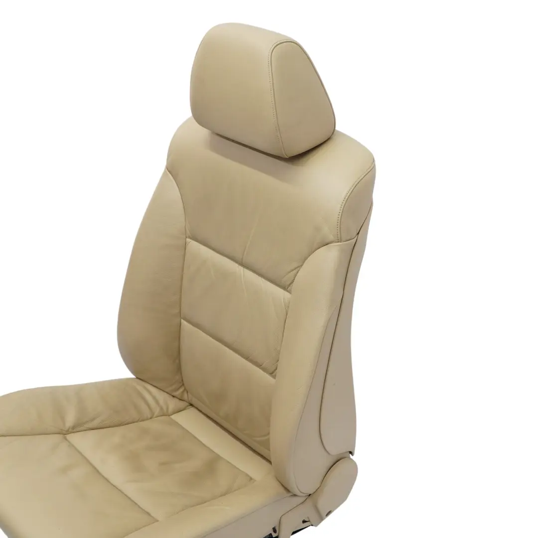 BMW E60 E61 Siège Avant Droit en Cuir Beige - SKU 7113112-3 - Numéro de pièce 7113112