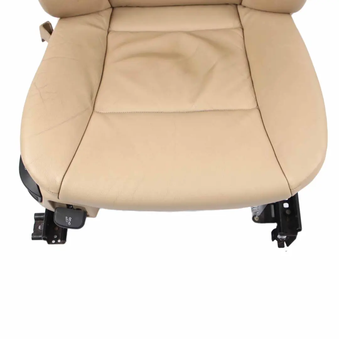 Beige Leather Front Right O/S Seat to BMW 5 Series E60 E61 with Part number 7113112 BMW 5 Series E60 E61 Beige Leather Front Right O/S Seat - SKU 7113112-6 - Part number 7113112