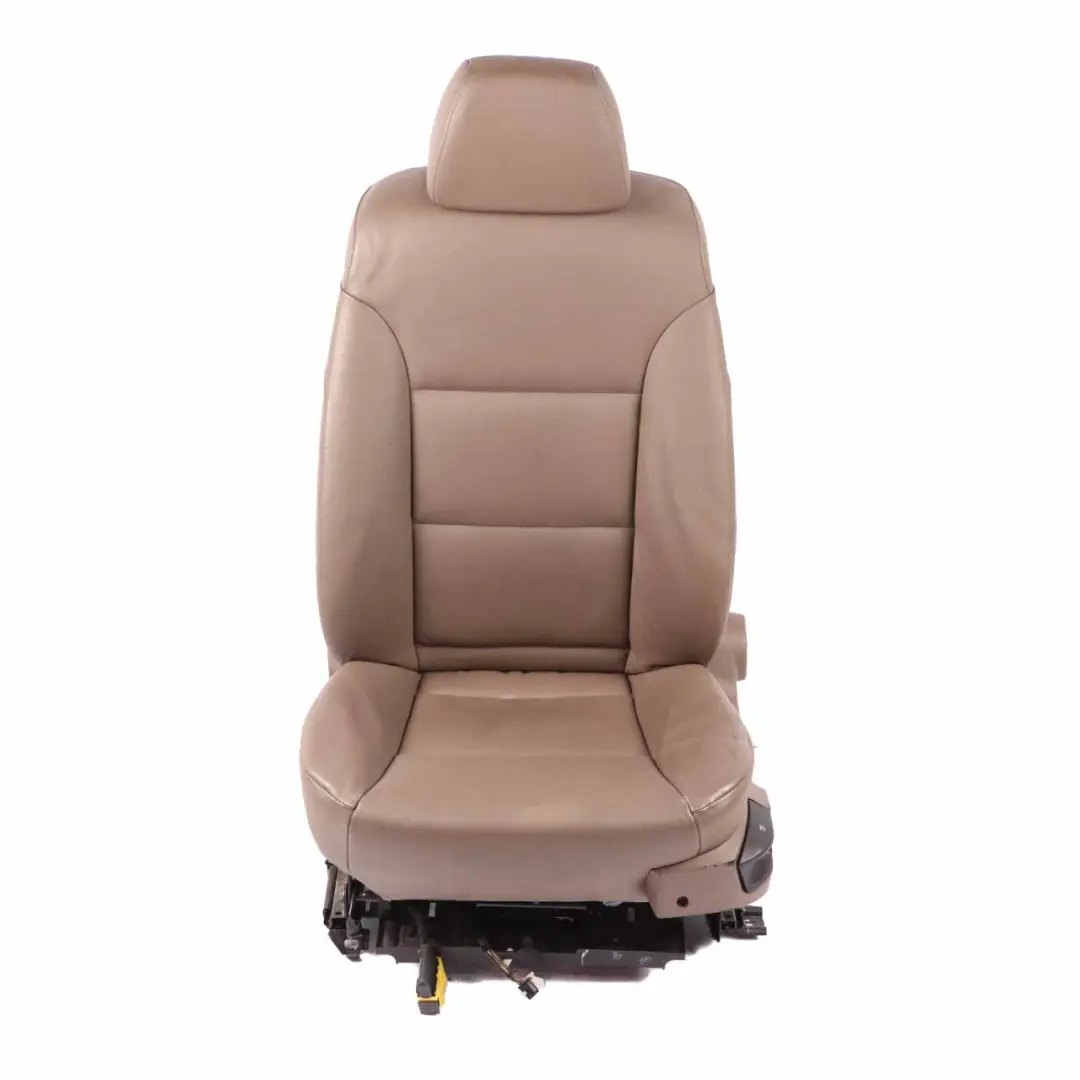 Front Left N/S Seat Heated Truffle Brown Leather Dakota Interior to BMW E60 with Part number 7113120 BMW E60 Front Left N/S Seat Heated Truffle Brown Leather Dakota Interior - SKU 7113120-1 - Part number 7113120