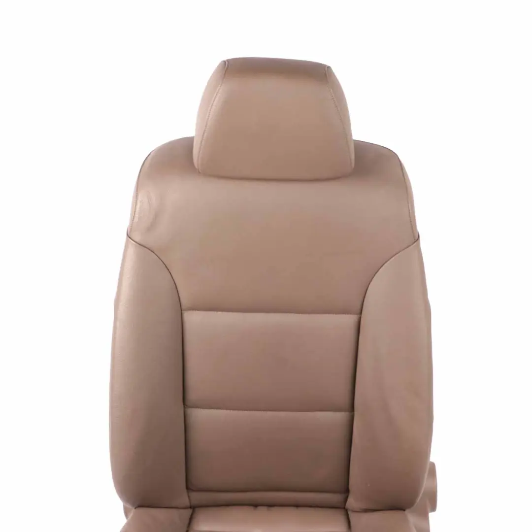 Front Left N/S Seat Heated Truffle Brown Leather Dakota Interior to BMW E60 with Part number 7113120 BMW E60 Front Left N/S Seat Heated Truffle Brown Leather Dakota Interior - SKU 7113120-1 - Part number 7113120
