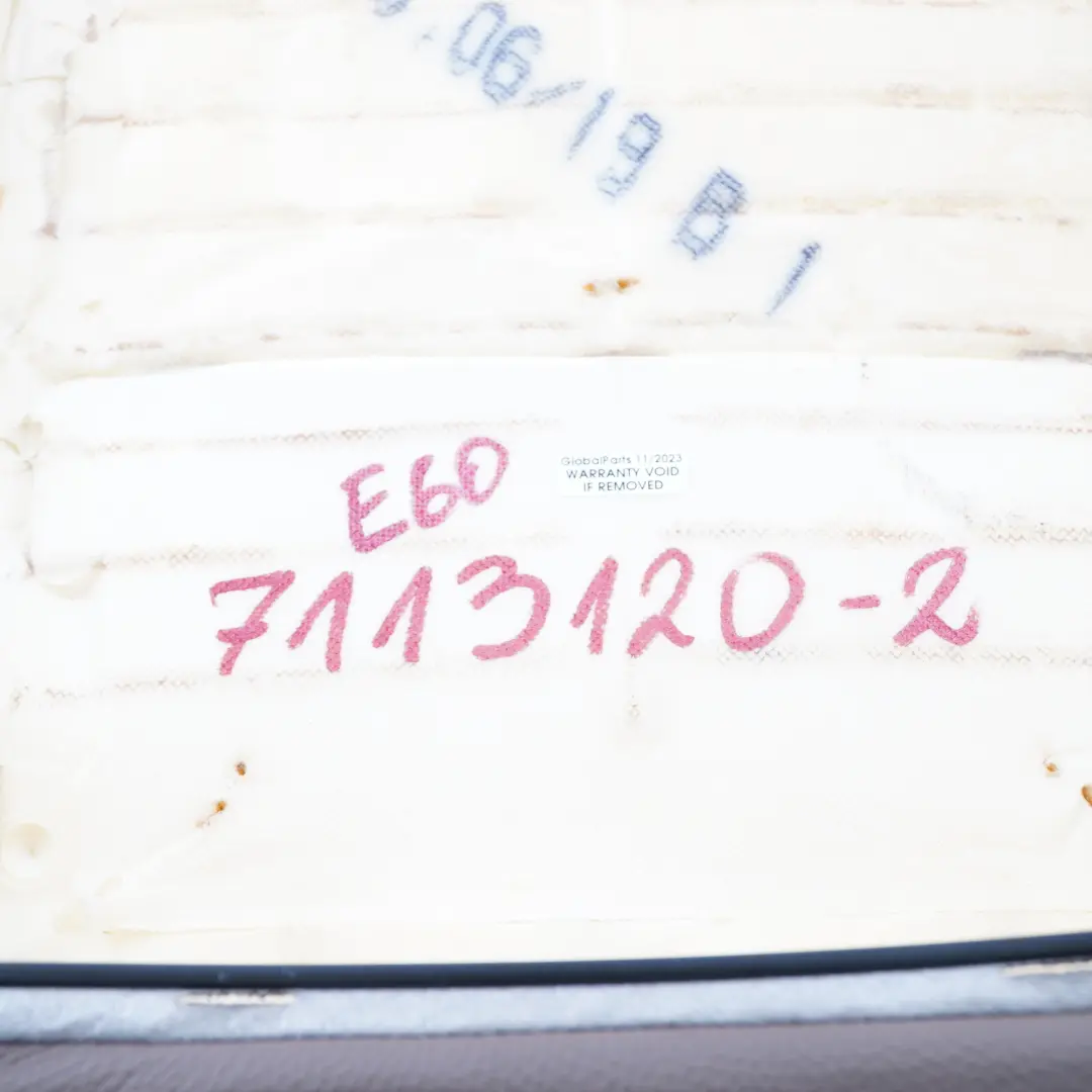 BMW E60 E61 Vordersitz Links Rechts Lehne Bezug Leder Dakota Truffelbraun - SKU 7113120-2 - Teilenummer 7113120