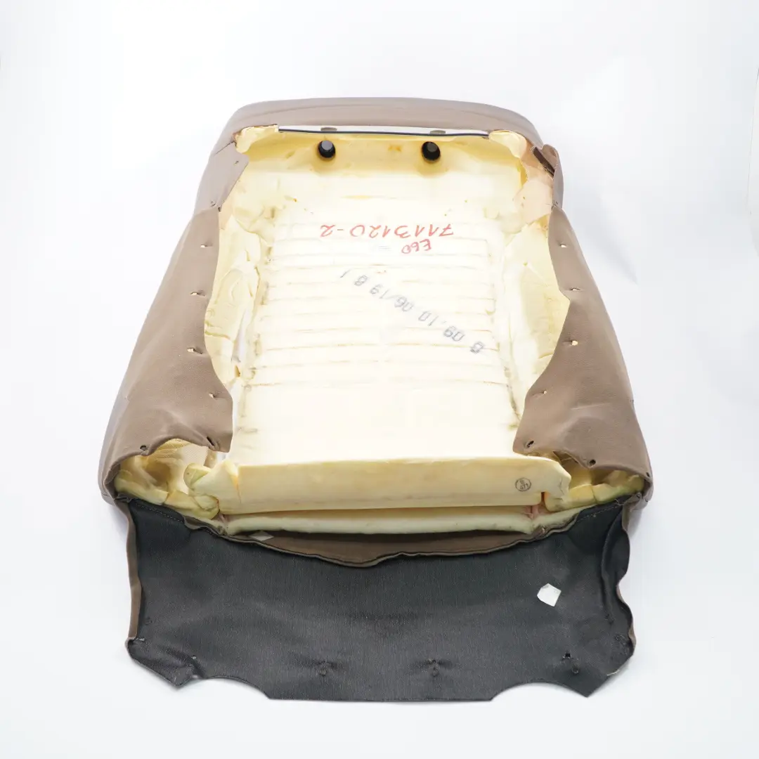 Schienale anteriore sinistro destro Pannello in pelle marrone tartufo per BMW E60 con numero di parte 7113120 BMW E60 Schienale anteriore sinistro destro Pannello in pelle marrone tartufo - SKU 7113120-2 - Numero di parte 7113120