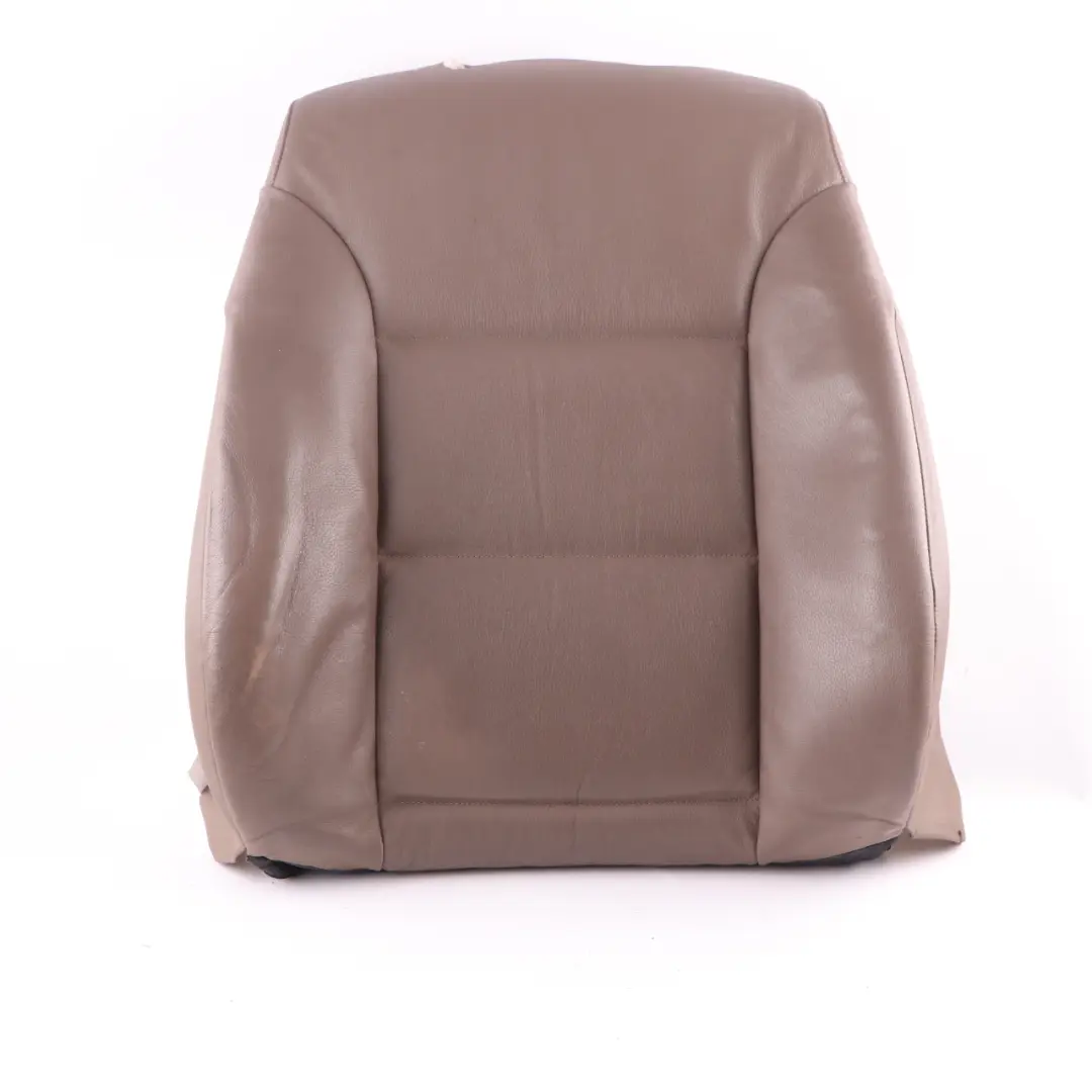 BMW E60 Seat Backrest Front Left Right N/O/S Heated Cover Leather Truffle Brown - SKU 7113120-3 - Part number 7113120