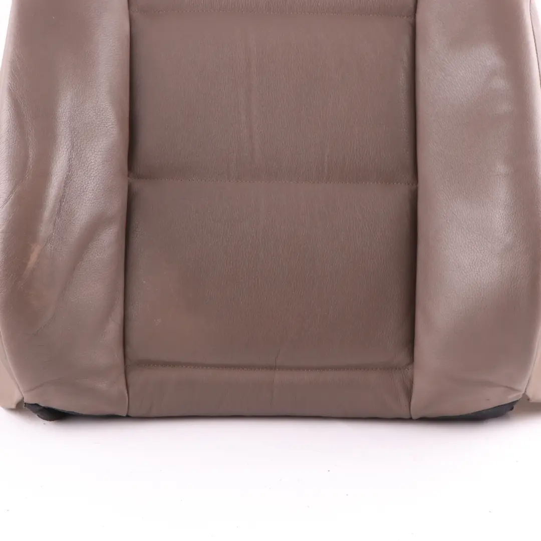 Backrest Front Left Right N/O/S Heated Cover Leather Truffle Brown to BMW E60 Seat with Part number 7113120 BMW E60 Seat Backrest Front Left Right N/O/S Heated Cover Leather Truffle Brown - SKU 7113120-3 - Part number 7113120