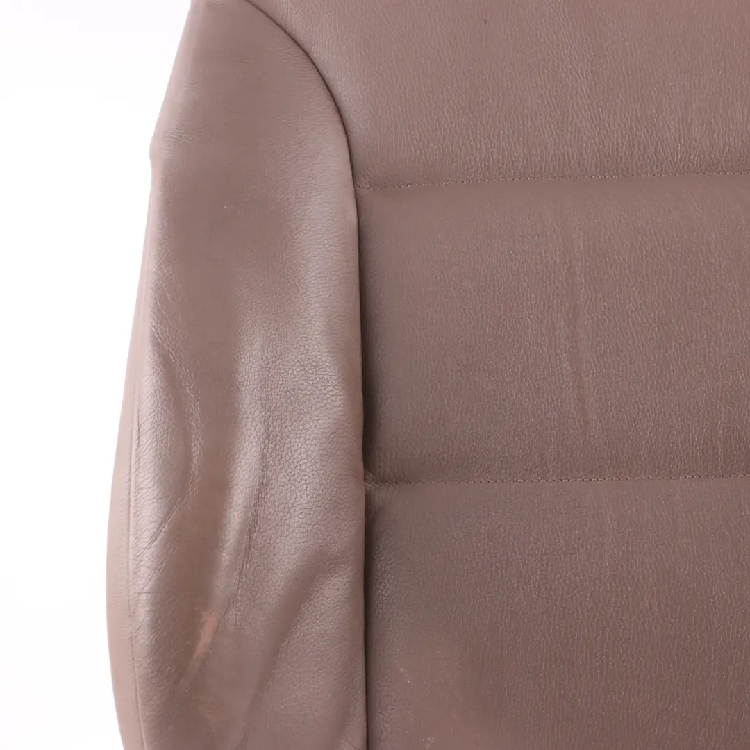 Backrest Front Left Right N/O/S Heated Cover Leather Truffle Brown to BMW E60 Seat with Part number 7113120 BMW E60 Seat Backrest Front Left Right N/O/S Heated Cover Leather Truffle Brown - SKU 7113120-3 - Part number 7113120