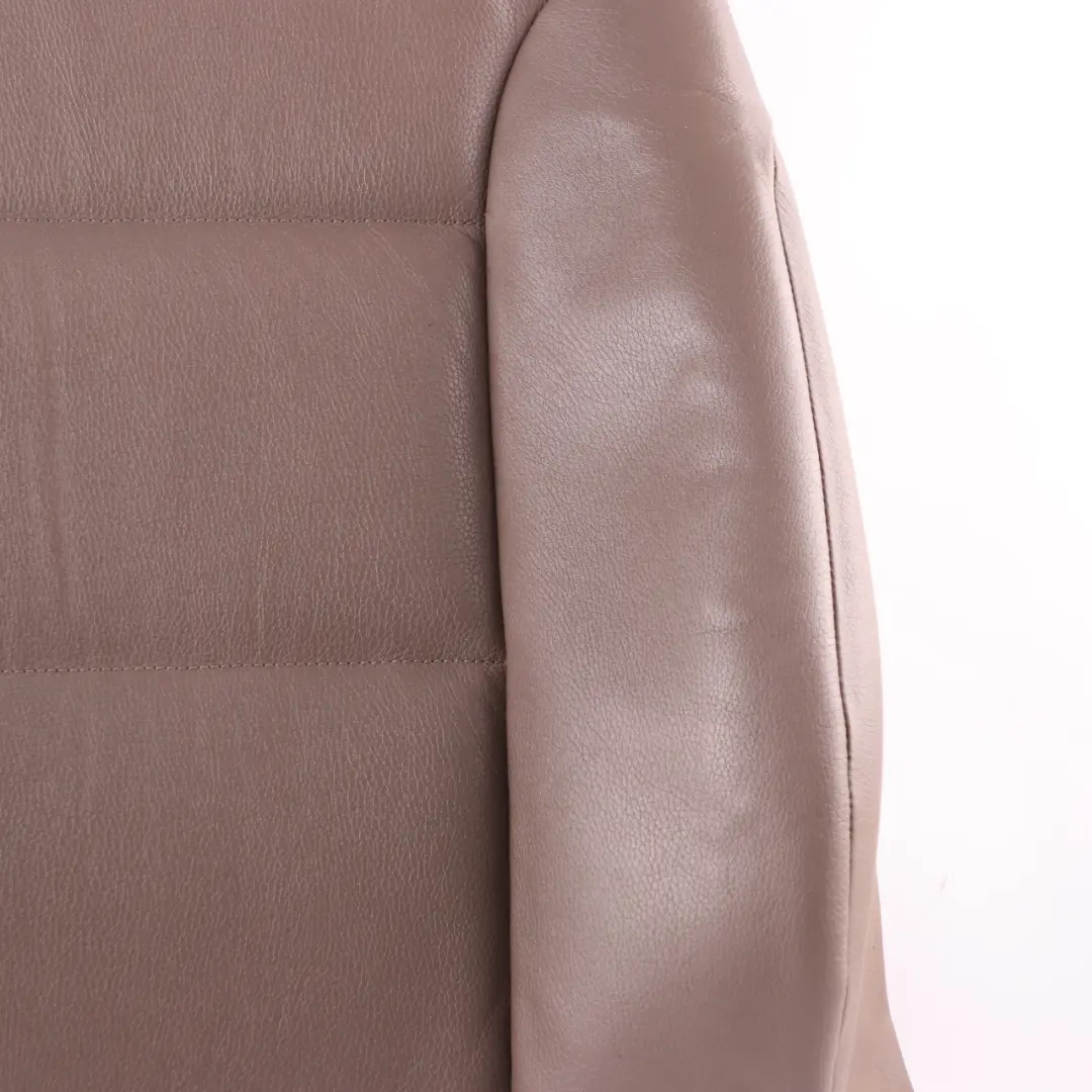 Backrest Front Left Right N/O/S Heated Cover Leather Truffle Brown to BMW E60 Seat with Part number 7113120 BMW E60 Seat Backrest Front Left Right N/O/S Heated Cover Leather Truffle Brown - SKU 7113120-3 - Part number 7113120