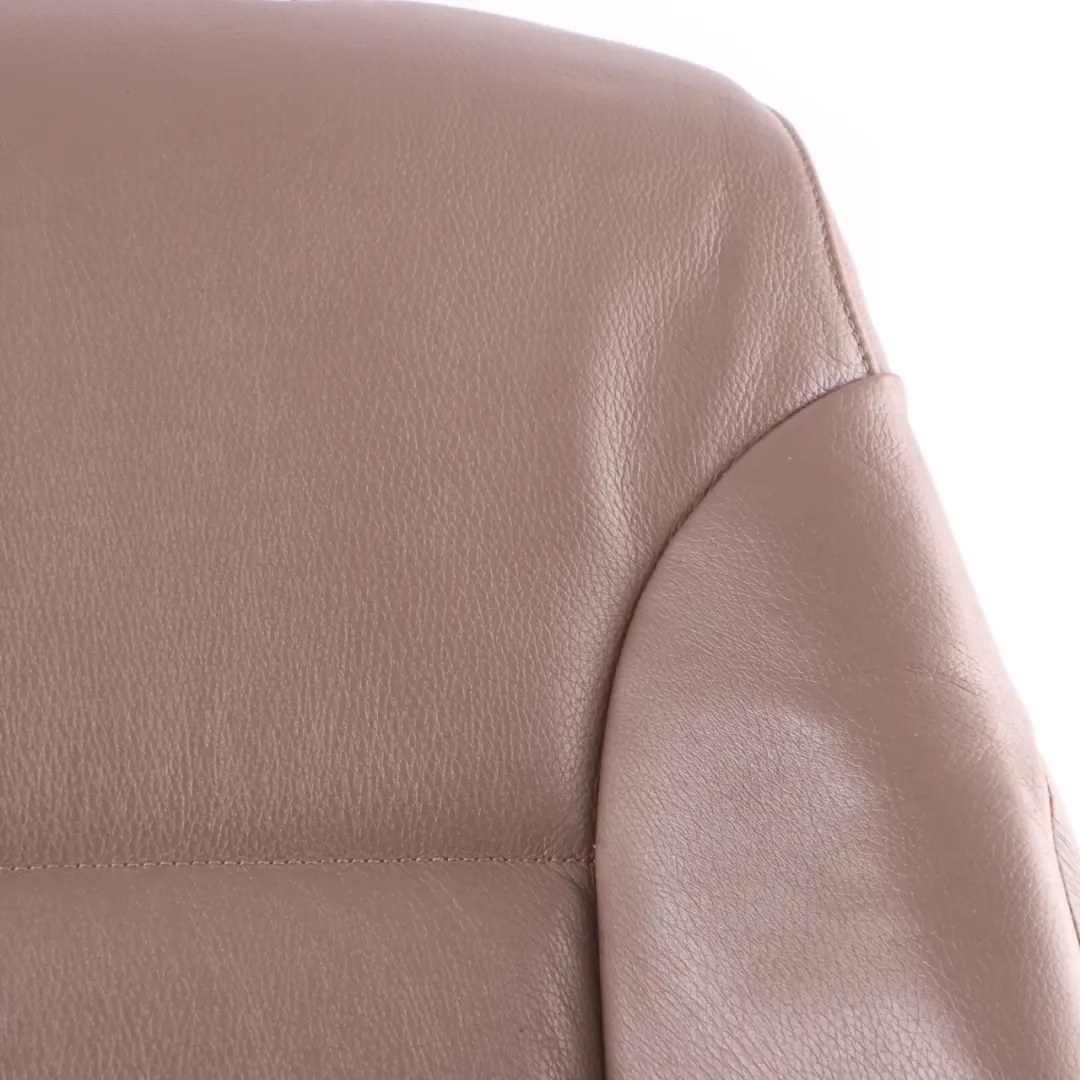 Backrest Front Left Right N/O/S Heated Cover Leather Truffle Brown to BMW E60 Seat with Part number 7113120 BMW E60 Seat Backrest Front Left Right N/O/S Heated Cover Leather Truffle Brown - SKU 7113120-3 - Part number 7113120